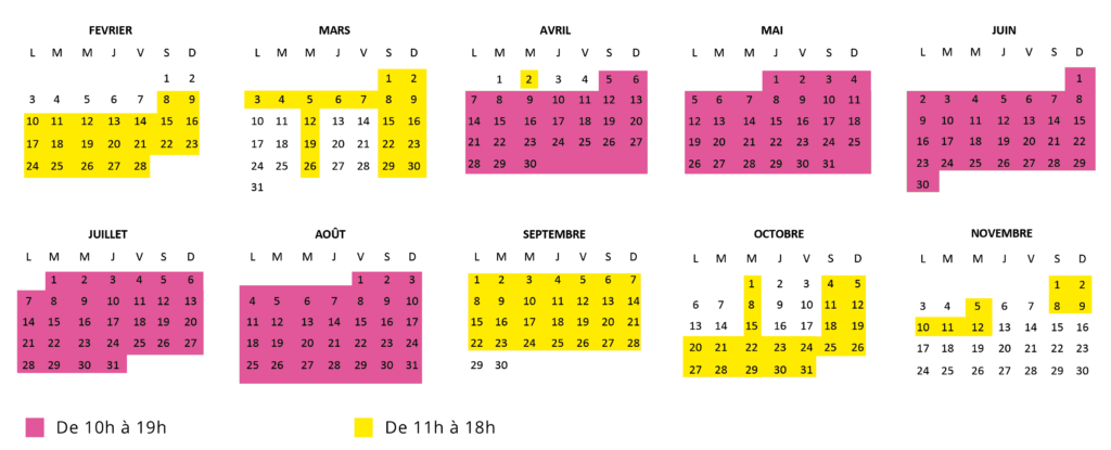 zoo champrepus calendrier 2025